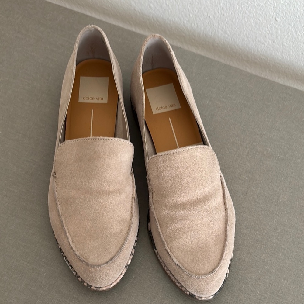 Dolce Vita Cruze Light Tan Suede Loafers